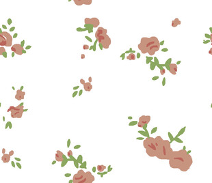 粉色玫瑰碎花图案背景