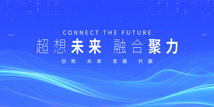 蓝色商务高峰论坛背景