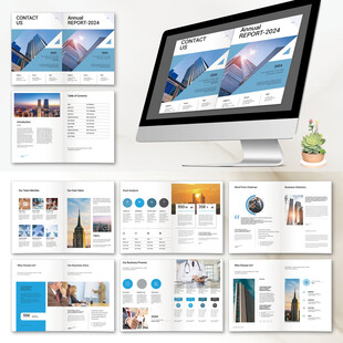 商务画册InDesign模板