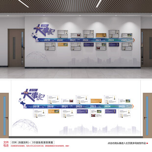 企业大事记发展历程文化墙