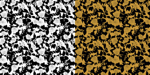 黑白金三色抽象花纹图案