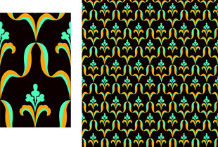 复古几何花纹图案设计