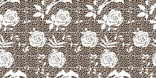 复古花卉图案纹理背景