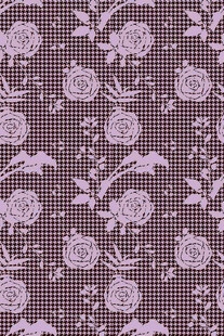 紫色花卉几何图案背景