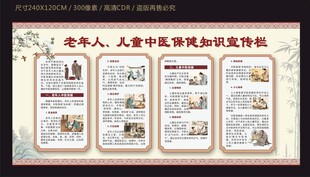 老年人儿童中医保健知识宣传栏