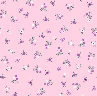 粉色底紫色小花图案背景