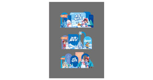 冰雪乐园美陈卡通风格展示