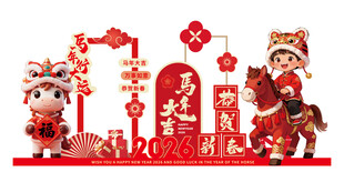 新年喜庆装饰摆件