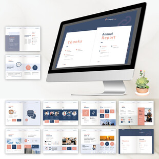 物流画册InDesign模板