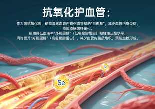 抗氧化守护血管健康医疗海报