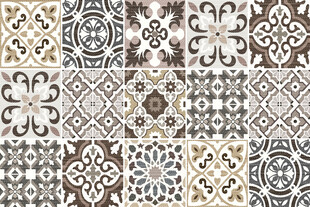 复古花纹瓷砖图案设计