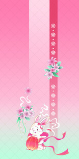 粉色浪漫花卉装饰背景图