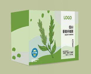 绿色清新植物主题包装盒