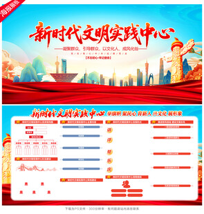 文明实践中心展板