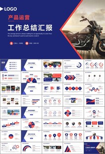 摩托车骑行极限运动动态PPT