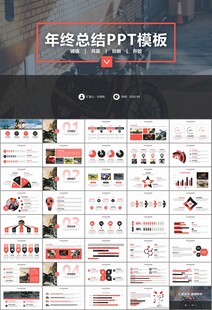 摩托车骑行极限运动动态PPT