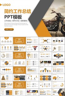 摩托车骑行极限运动动态PPT