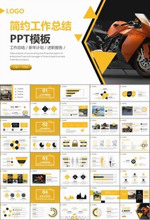 摩托车骑行极限运动动态PPT