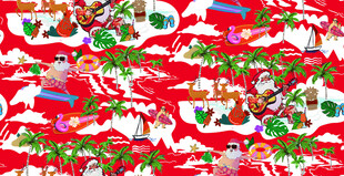 圣诞主题多彩图案背景