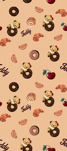 卡通甜点图案背景