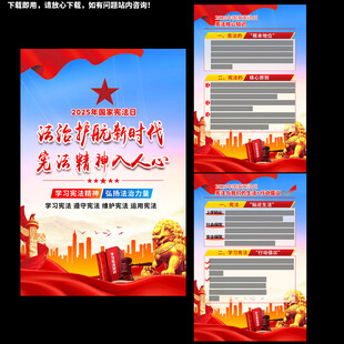 国家宪法日知识海报