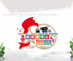 融媒体中心文化墙