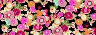 多彩花卉图案背景