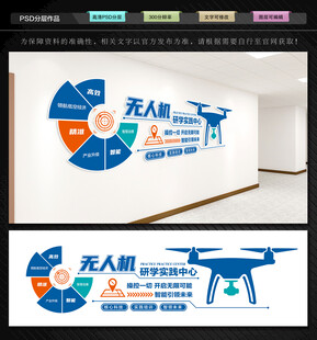 无人机文化墙