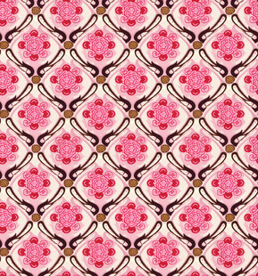 粉色花卉几何图案纹理