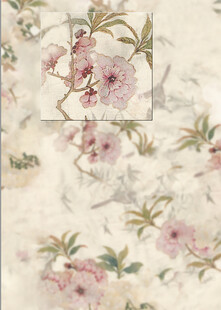 中式花卉图案纹理背景