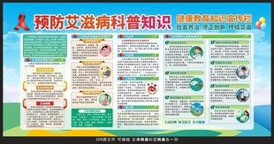 预防艾滋病科普知识宣传栏