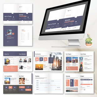 网页画册InDesign模板