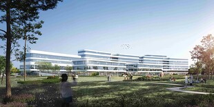 现代风格办公园区景观