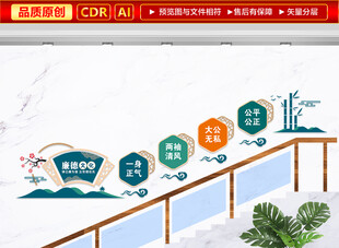 廉德楼梯文化墙