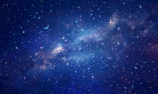 巨幅蓝色星空软膜天花灯箱