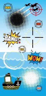 卡通风格太空冒险插画