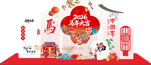 马年吉祥美陈