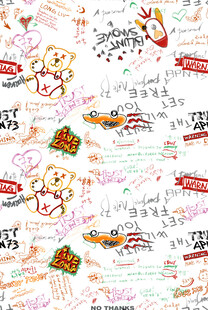 可爱卡通图案背景素材