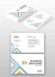 几何风格商务名片设计