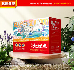 鱿鱼包装 海鲜礼盒