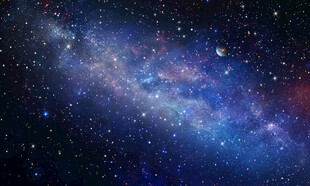 星空太空软膜天花背景图