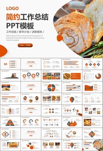 西餐高档餐厅美食面包糕点PPT