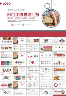 西餐高档餐厅美食面包糕点PPT