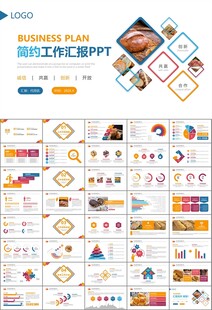 西餐高档餐厅美食面包糕点PPT