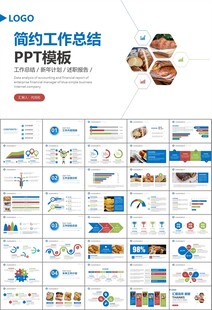 西餐高档餐厅美食面包糕点PPT