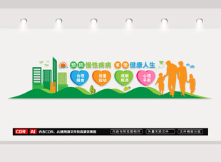 预防慢性疾病文化墙