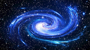 蓝色漩涡宇宙星空