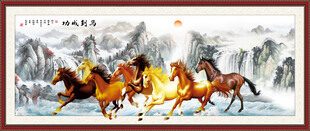 马到成功壁画