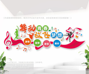 舞蹈培训文化墙