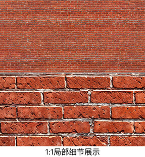 红砖水泥墙背景墙壁画